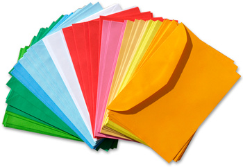 KOPERTY KOLOROWE-100 SZT